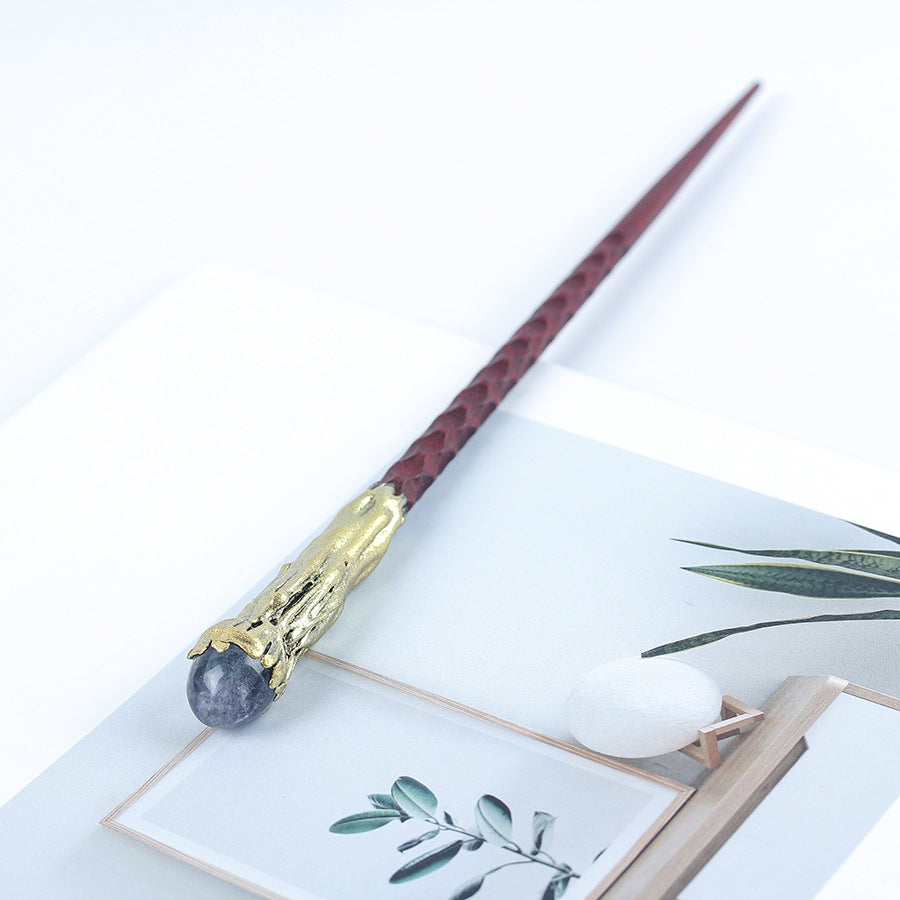 Wholesale Crystal Wood Magic Wand, Scepter, Fairy Elemental Ritual Prop